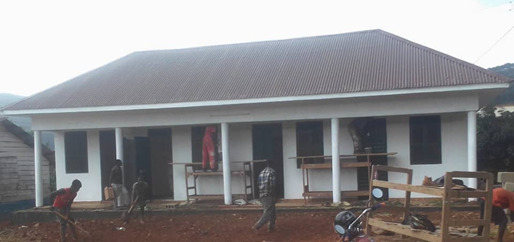 Gebäude mit Krankenzimmer