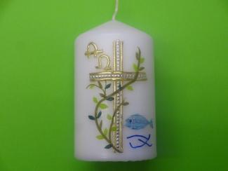 Handverzierte Osterkerzen